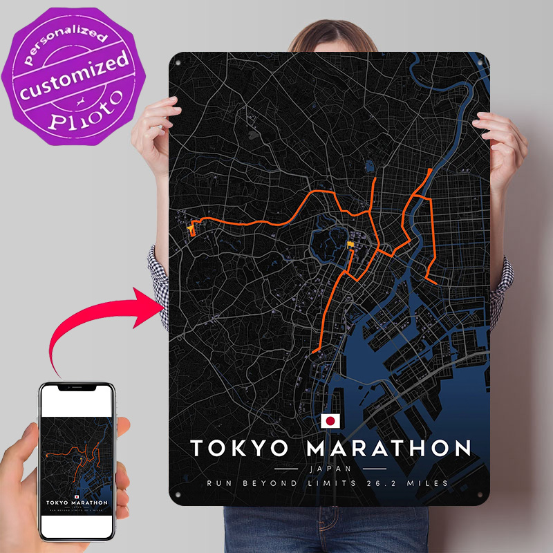 Custom Map Poster - Mapa do Percurso da Maratona de