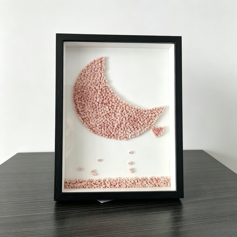 Engraved Wood Frame - Moldura de Caixa de Sombra de