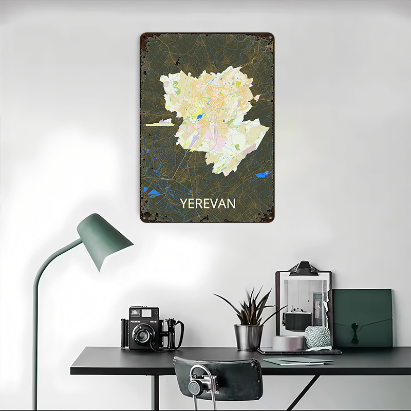 Mapa da Cidade de Yerevan em P - Custom Map Poster avaliação e preço