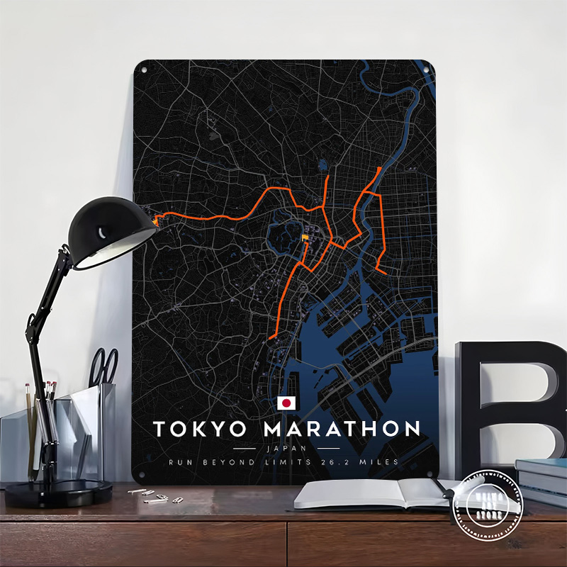 Mapa do Percurso da Maratona d - Custom Map Poster avaliação e preço