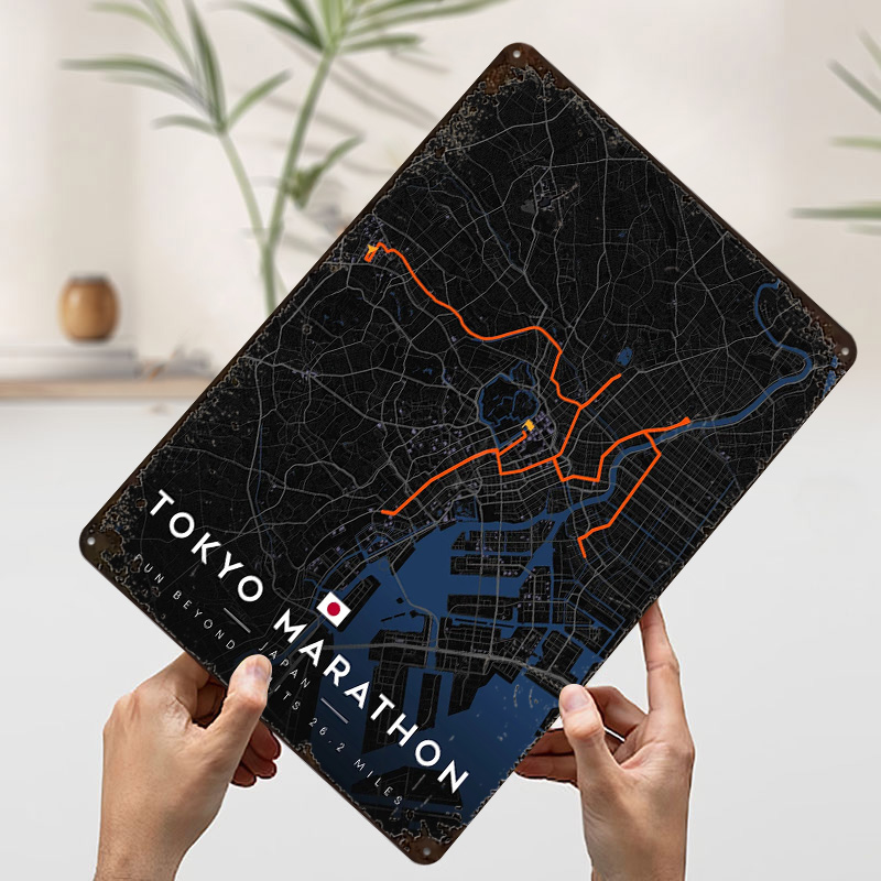 Mapa do Percurso da Maratona d - Custom Map Poster avaliação e preço