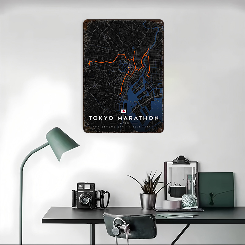 Mapa do Percurso da Maratona d - Custom Map Poster avaliação e preço