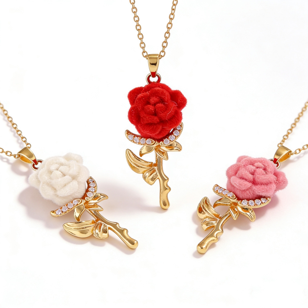 Colar Feminino de Rosas com Pi - Birth Flower Necklace avaliação e preço