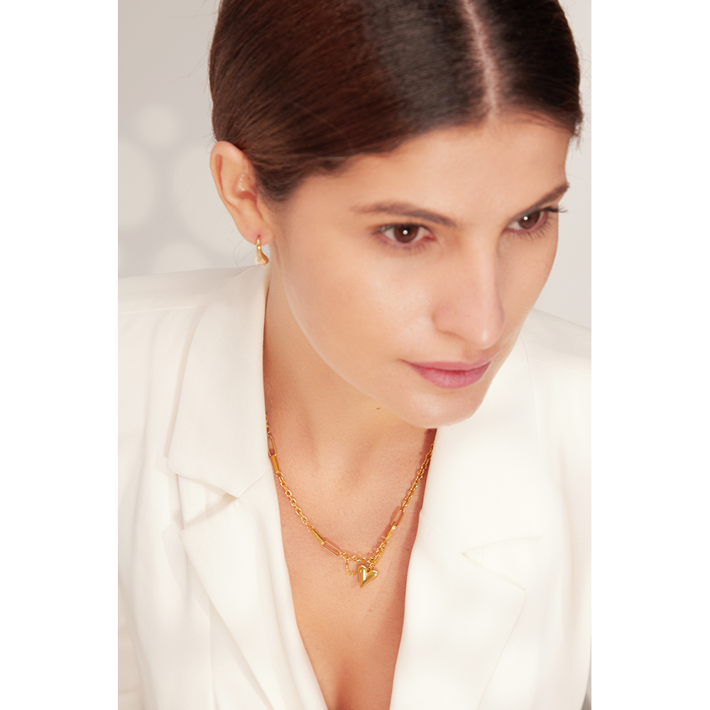 Yhpup romântico coração pingen - Birth Flower Necklace avaliação e preço