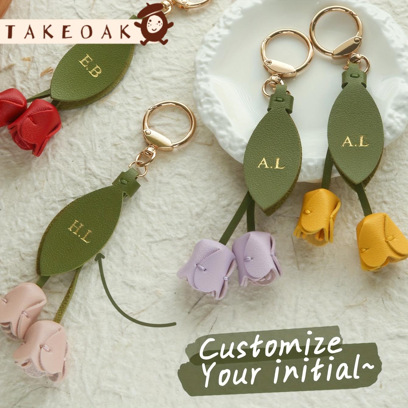 Chaveiro de Couro Personalizad - Monogram Keychain Leather avaliação e preço