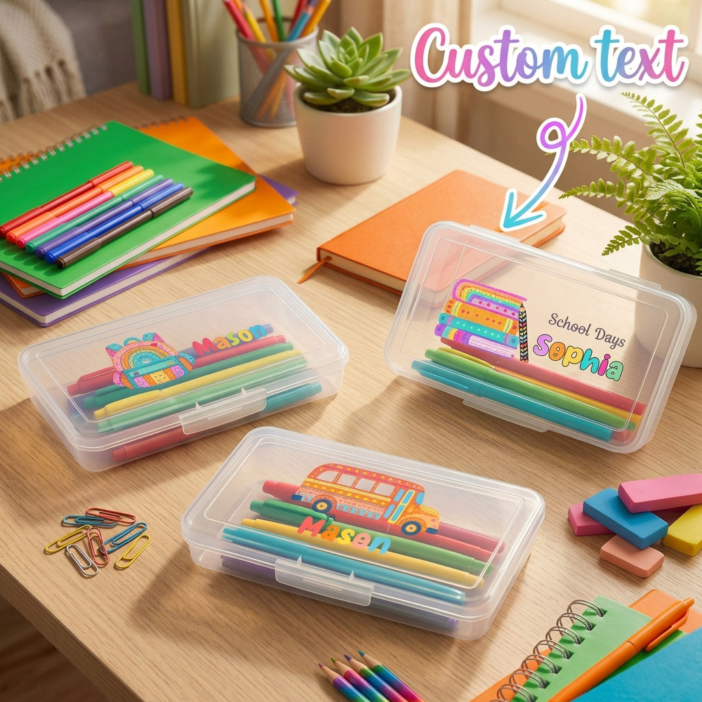 Estojo de lápis personalizado, - Personalized Name Box avaliação e preço