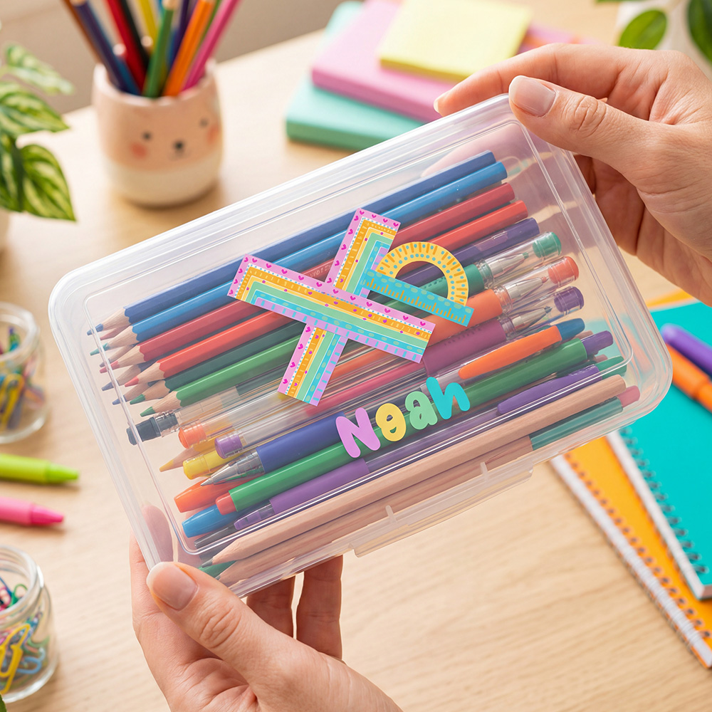 Estojo de lápis personalizado, - Personalized Name Box avaliação e preço