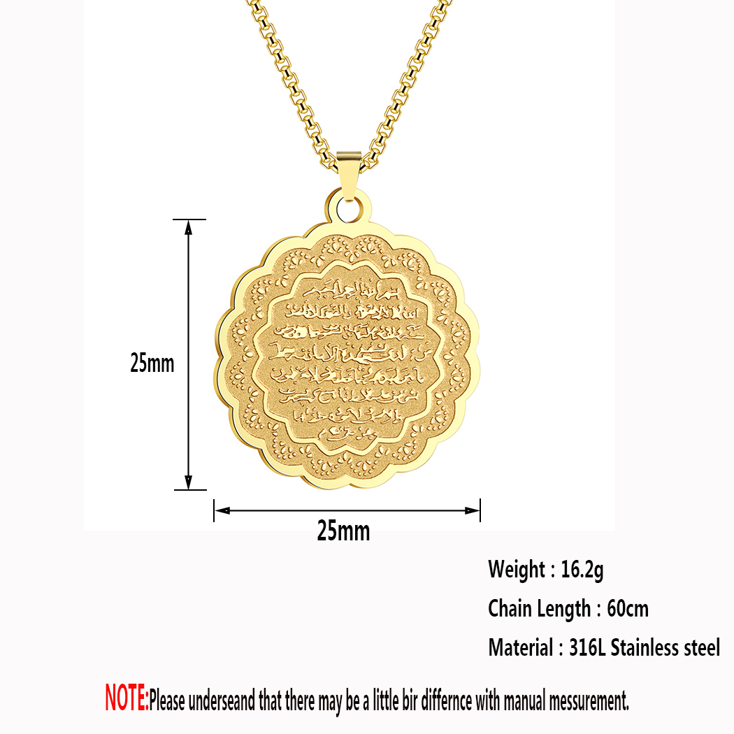 Kinitial aço inoxidável ayyat  - Birth Flower Necklace avaliação e preço