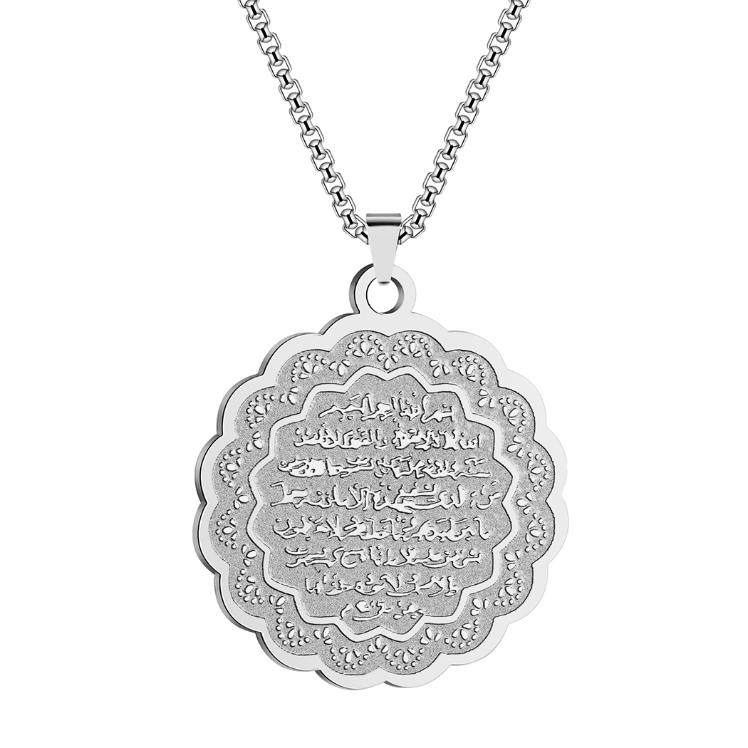 Kinitial aço inoxidável ayyat  - Birth Flower Necklace avaliação e preço