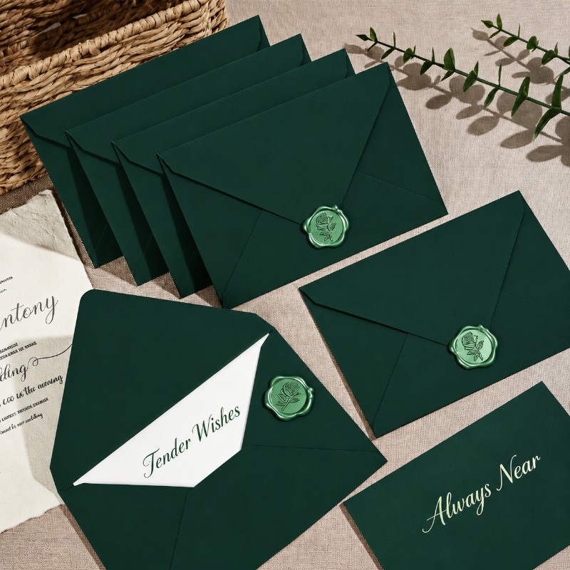 Envelope Verde de Textura Espe - Wax Seal Letter Kit avaliação e preço